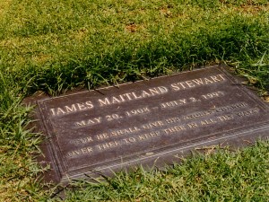Grave of Jimmy Stewart - Forest Lawn Glendale