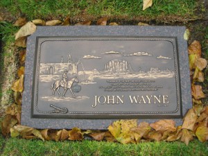 Grave of John Wayne - Pacific View Memorial Park